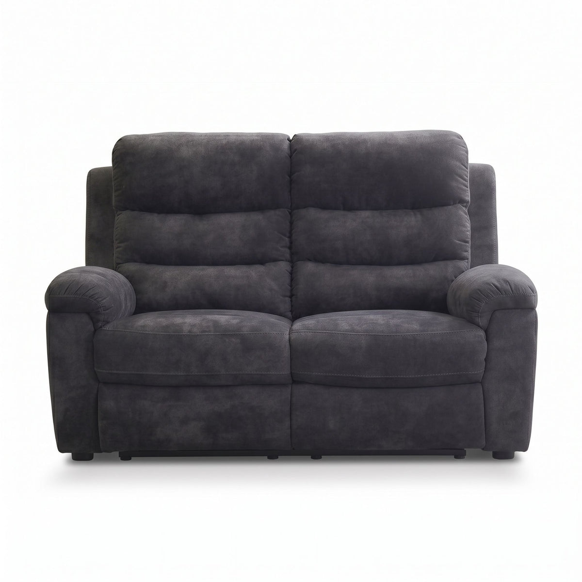 2 Seat Manual Recliner Loveseat With 150° Deep Recline, For Small Living Spaces - Dark Gray