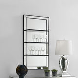 Cardinal - 3 Shelf Wall Mirror - Silver