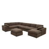 Sectional, Large Arms, Toss Pillows Included