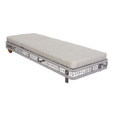 Outdoor Chaise Lounge & Wheels, 5 Position Adjustable Backrest