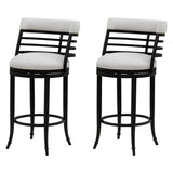 Telia - Upholstered Swivel Bar Height Barstool