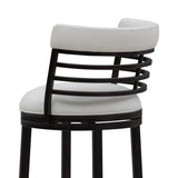 Telia - Upholstered Swivel Bar Height Barstool