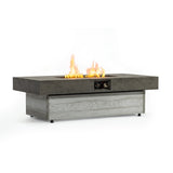 48 x 24 Inch Rectangle Fire Pit Table, 50000 BTU Propane Fire Pits Table for Patio Set