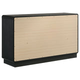 Burton - 6 Drawer Dresser Cabinet - Black