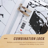 Luggage With Printed Pattern, Combination Lock