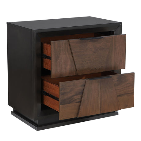 Houston - 2 Drawer Nightstand - Walnut