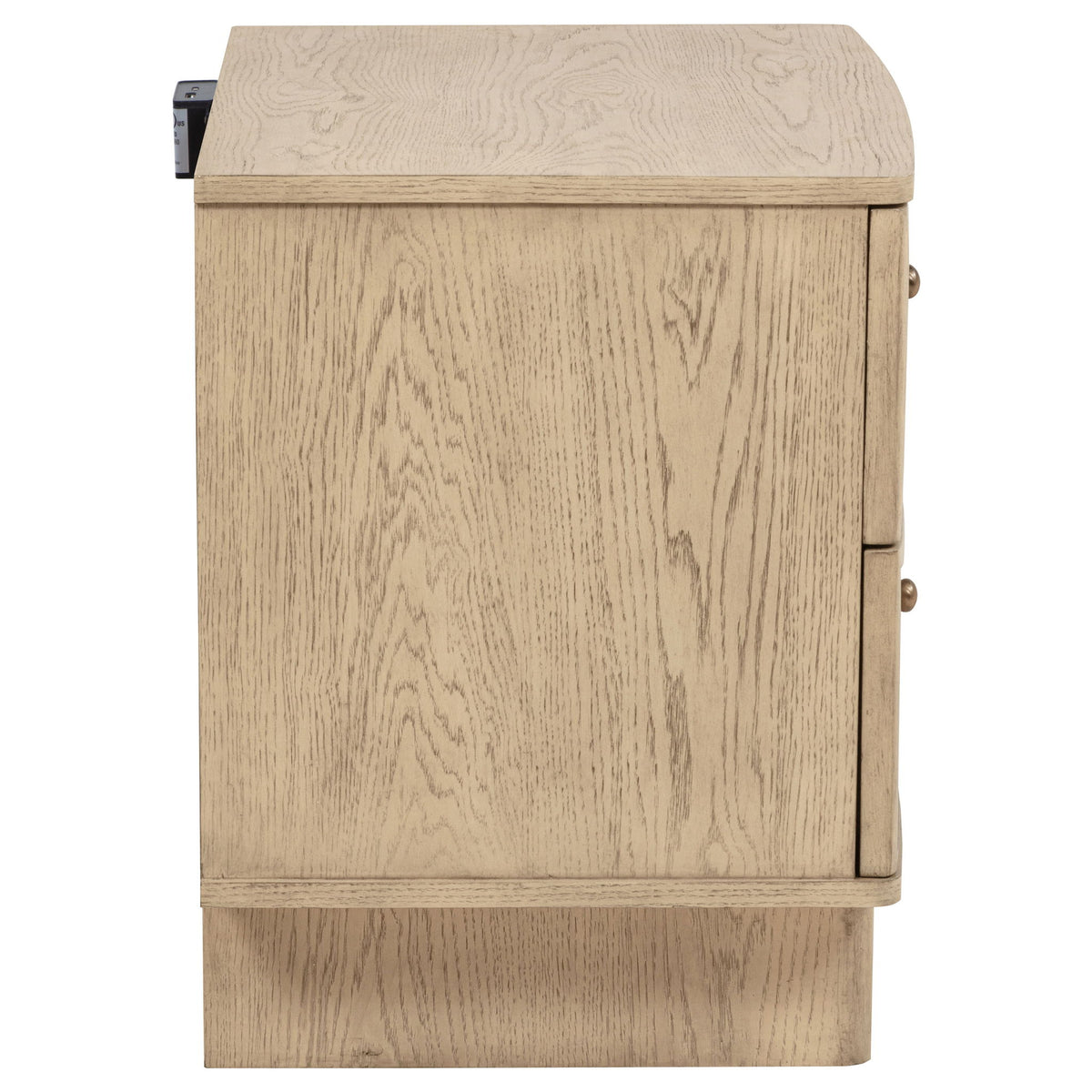 Kimpton - 2 Drawer Nightstand With USB Charging Ports - Beige