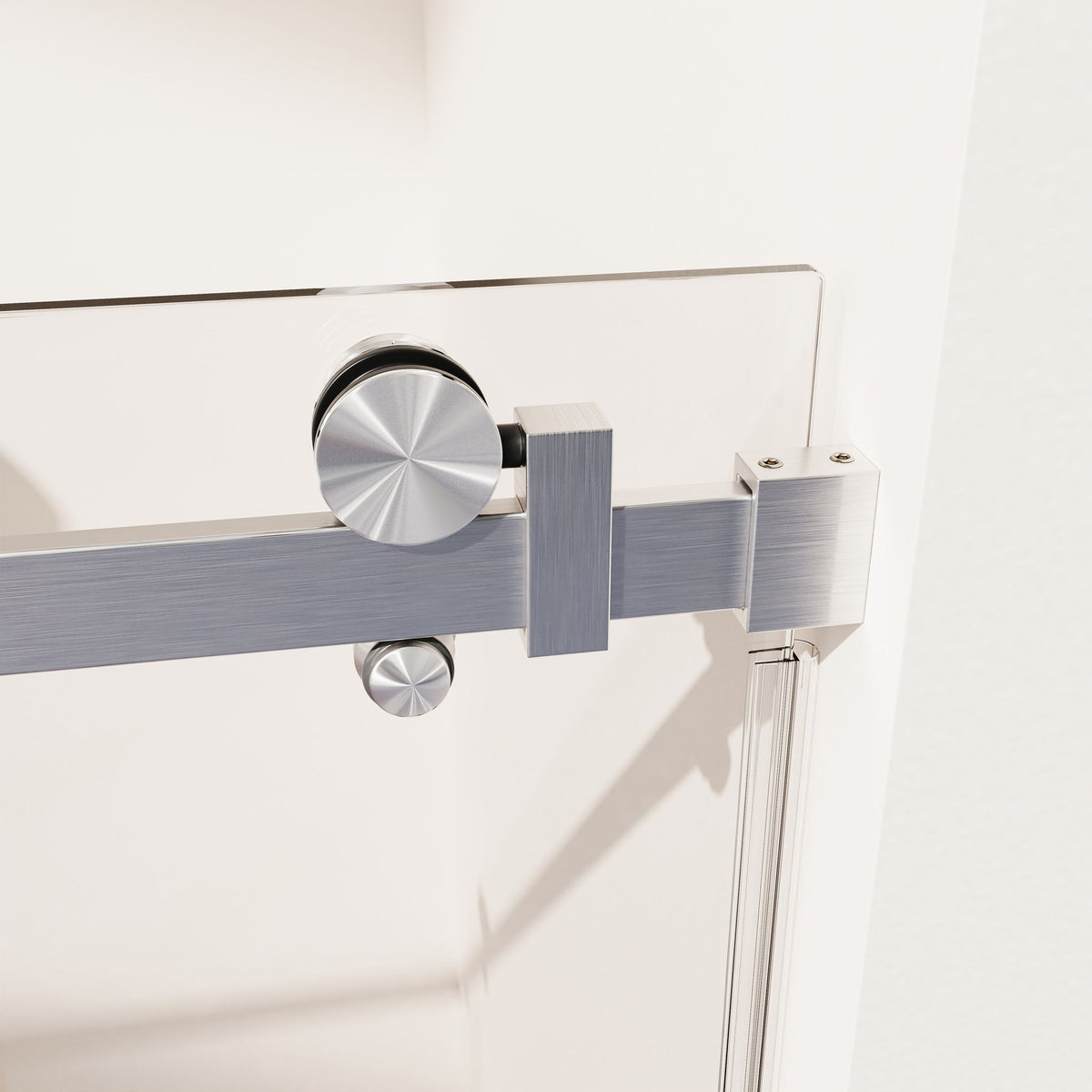 Frameless Single Sliding Shower Door, Sgcc Tempered Glass, Reversible