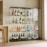 Display Cabinet With Shelf Double Doors And Lock