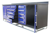 Storage Cabinet With Work Bench (15 Drawers And 2 Cabinets)