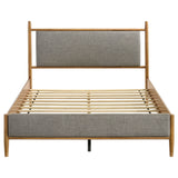 Panel Platform Bed With Upholstered Headboard And Footboard