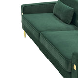 2 Pieces Sofa Sofa Set With Removable Cushions For Home Apartment
