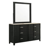 Opel - 6 Drawer Dresser - Black
