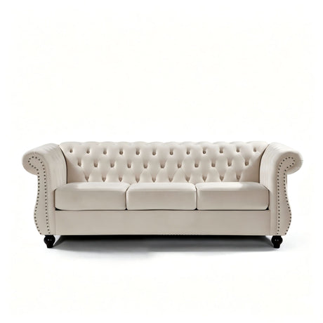Chesterfield 3 Seater Sofa With Rolled Arms