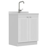 Murphy - Laundry Cabinet & Faucet And Stainless Steel Sink