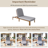 Outdoor Chaise Lounge With Adjustable Backrest