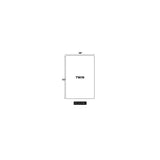 Comfort Care - 9" 2 Sided Foam Core Mattress, Medium Comfort