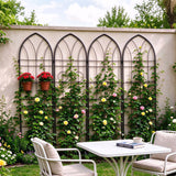 Metal Garden Trellis Rustproof Trellis For Climbing Plant, Outdoor Flower Support