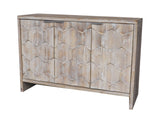 Accent Cabinet Sideboard Buffet Wooden Storage Server in Light Brown