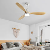 52" Integrated LED Ceiling Fan With Remote Control And Blades For Living Room