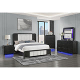Beverly White and Black Dresser