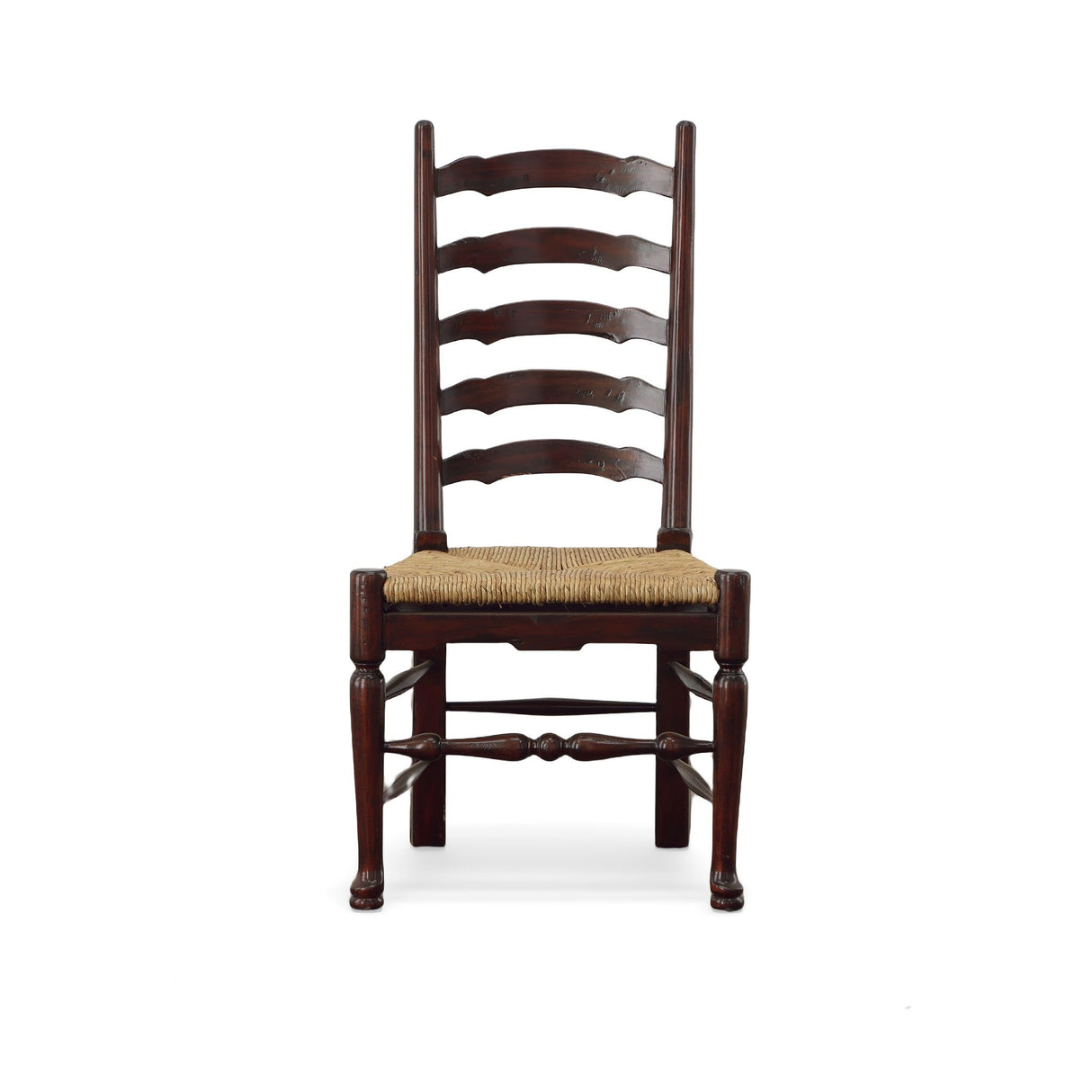 English Country - Ladderback Side Chair (Set of 2) - Dark Brown