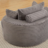 Modern Single Sofa With Backrest Pillow For Living Room