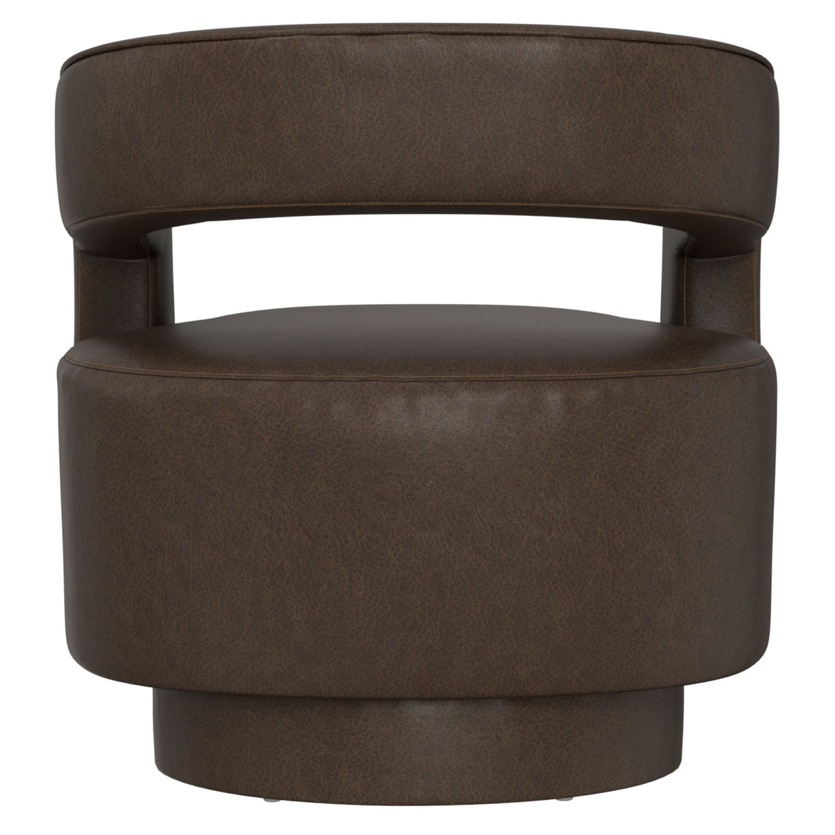 Swivel Accent Chair With Geometric Backrest