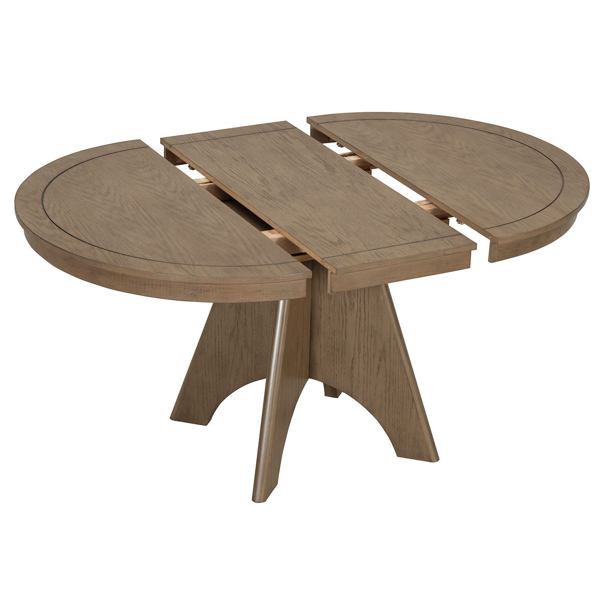 Extendable Dining Table With Sturdy Crossed Legs