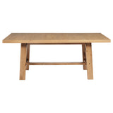 6 Piece Extension Leaf Dining Set With Expandable Table, Spindle Back Chairs And Bench - Natural