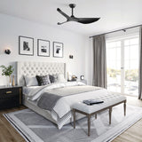 38" Ceiling Fan Without Light With DC Motor And Remote Control
