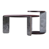 Coffee Table Set With Center Table & Side Table