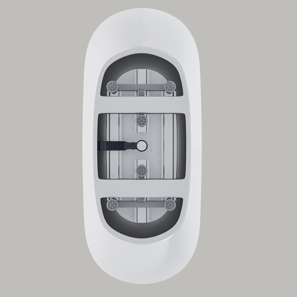 Freestanding Tub With Overflow And Pop Up Drain, Ergonomic Design