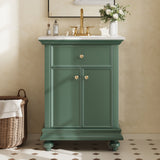 Modern Bathroom Vanity With Tip-Out Drawer And Soft-Close Hinges