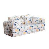 Convertible Sleeper Sofa Bed, Foldable Multi Functional Couch For Living Room - White