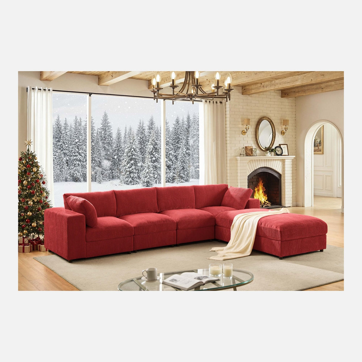 Modern Reversible Modular Sectional