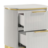 Giovanni - 2 Drawer Nightstand - White