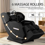 Zero Gravity Massage Chair Recliner, 10 Massage Heads And Full Body Air Pressure - Black