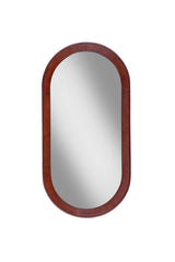 Homer - Oval Mirror - Dark Brown
