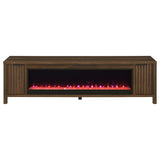 Alamitos - Electric Fireplace TV Stand With Flame Visualizer - Pine Wood