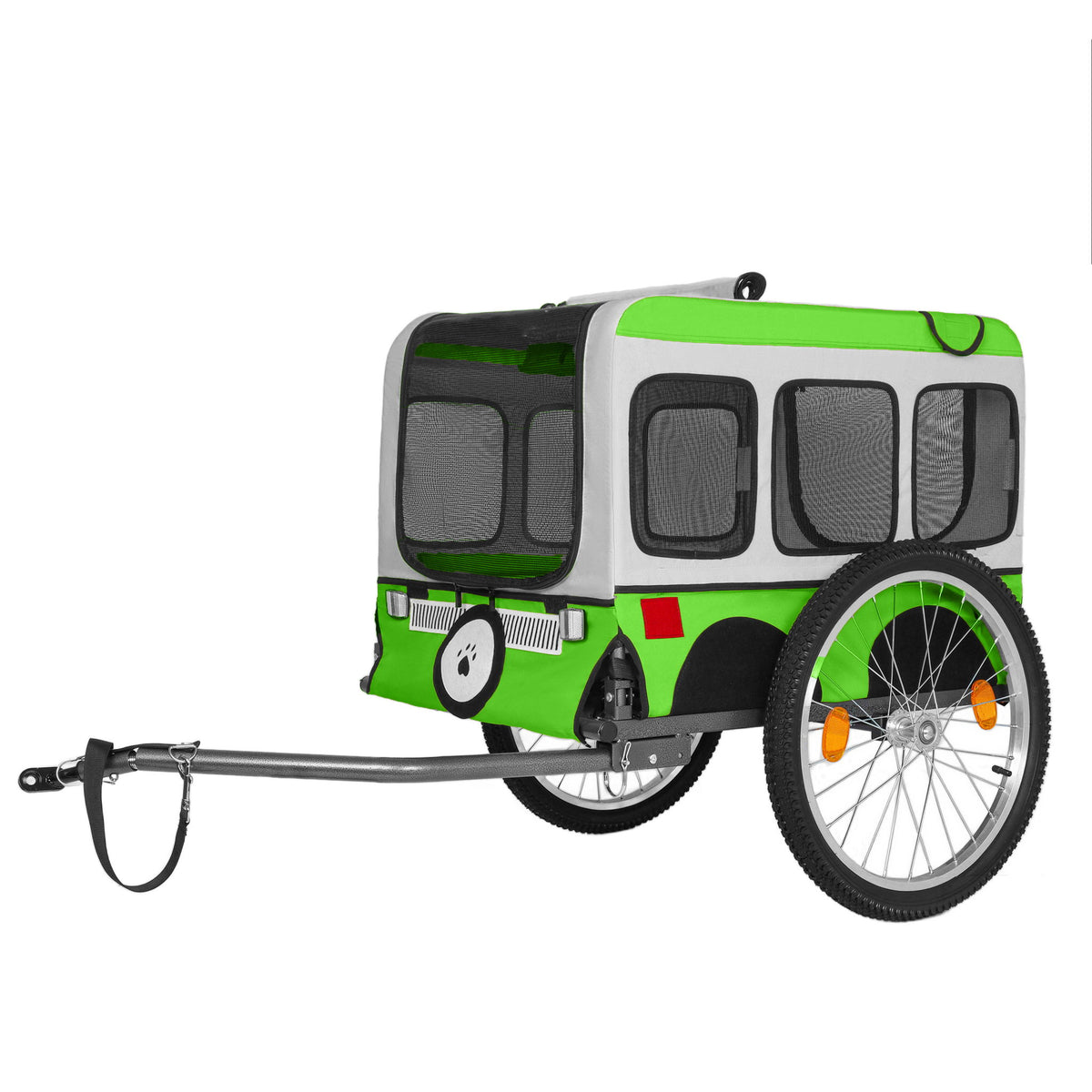 Large Folding Bike Trailer For Dogs - Green