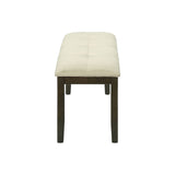 Bench, Rectangular, Hallway, Upholstered, Transitional - Cream