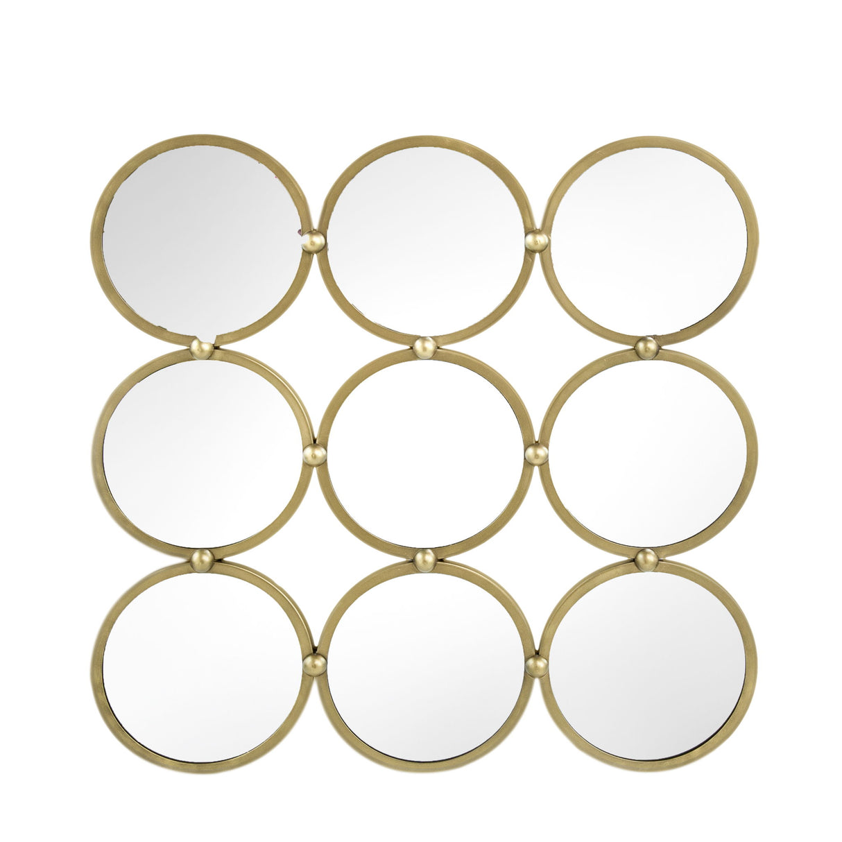 Contemporary Decorative Mirror With Mininalist Style For Bedroom, Liveroom & Entryway - Champagne - Wall Mirrors - Alpine Outlets