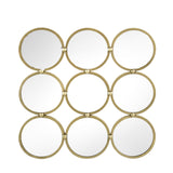 Contemporary Decorative Mirror With Mininalist Style For Bedroom, Liveroom & Entryway - Champagne - Wall Mirrors - Alpine Outlets