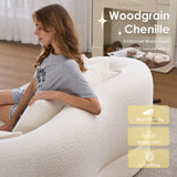 Foldable Sofa Bed, Boneless Couch Convertible Sleeper With 4 Pillows