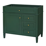 Bathroom Vanity With 2 Drawers And Tip-Out Drawer, Storage Cabinet