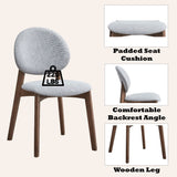 Hadasa - 5 Pieces Dining Room Set - Light Gray / Walnut