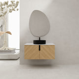 Wall Mounted Bathroom Vanity With Art Sink
