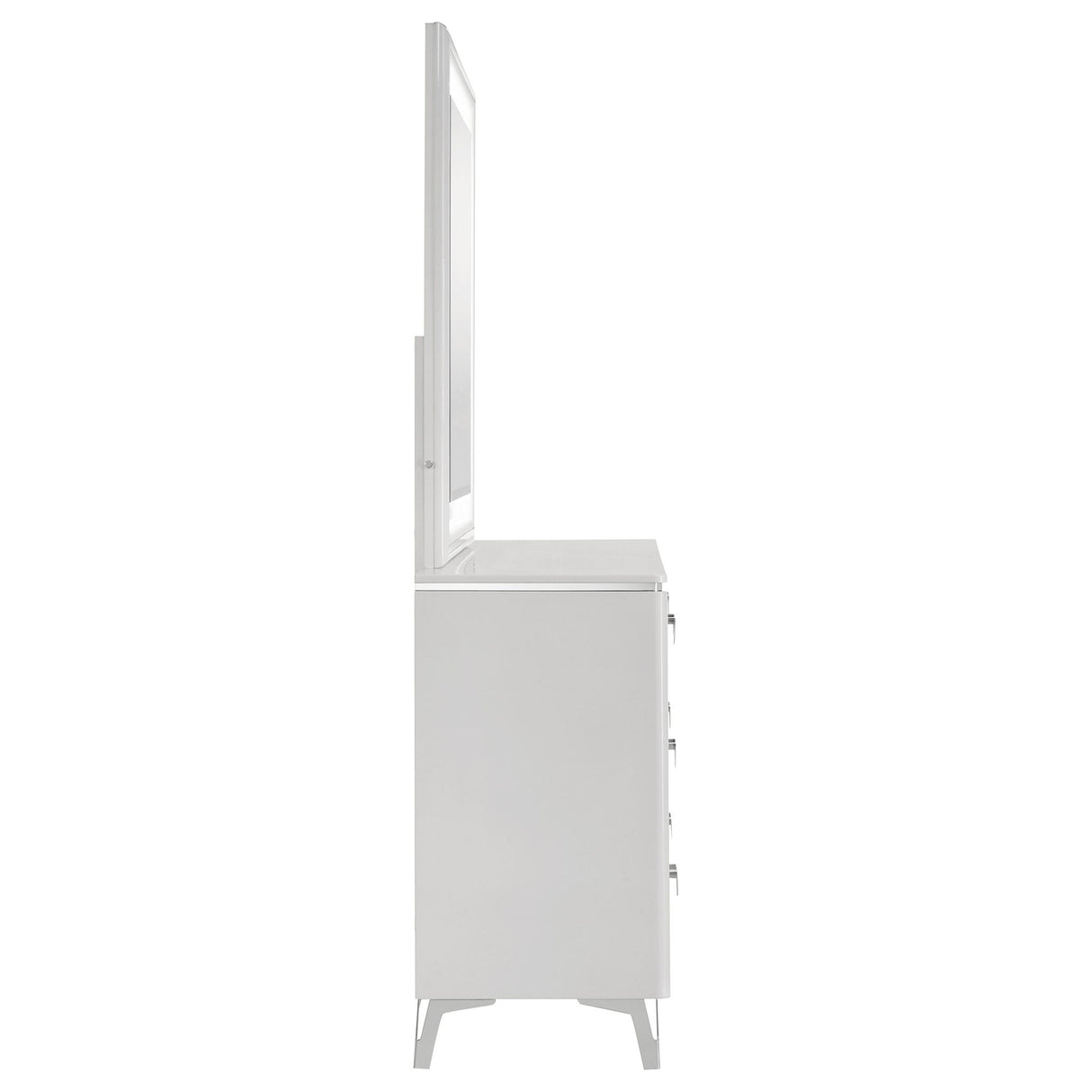 Buckley - 6 Drawer Dresser With Mirror - Gloss White