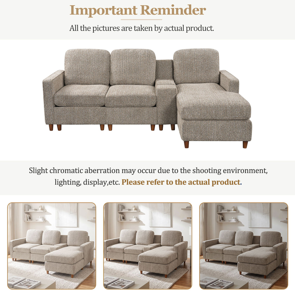 L - Sectional Sofa With Reversible Chaise